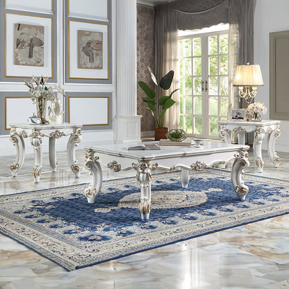 Vendome II End Table, Antique Pearl