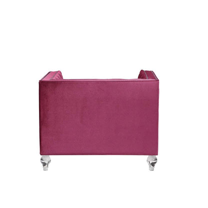 Heibero Chair, Burgundy Velvet