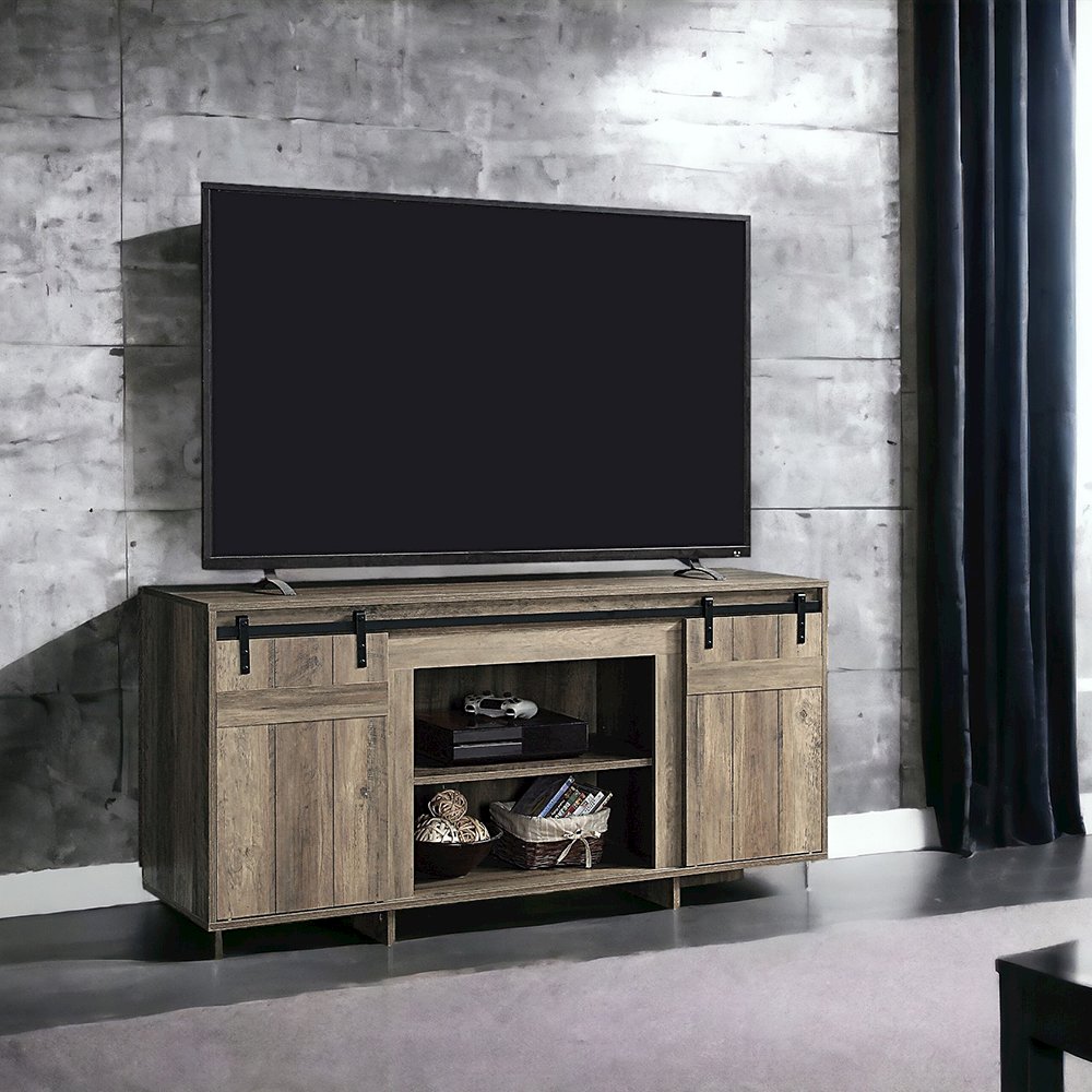 Bellarosa TV Stand (Same As 91608), Gray Washed