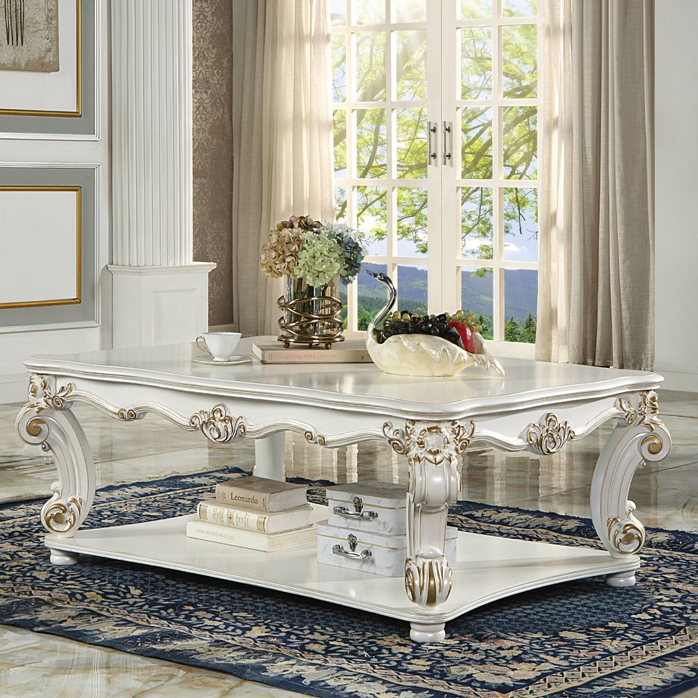Vendome Coffee Table (Square), Antique Pearl