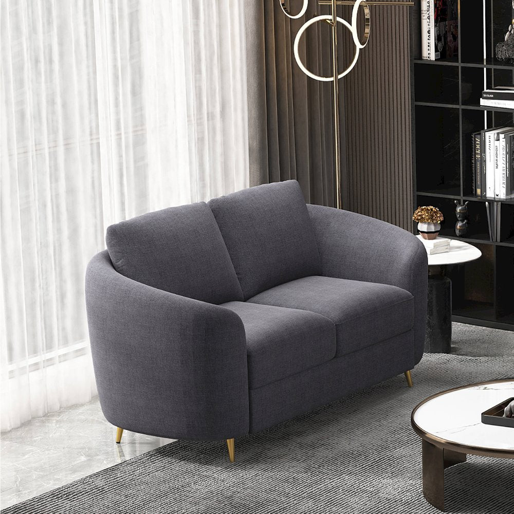 Yuina Loveseat, Gray Linen