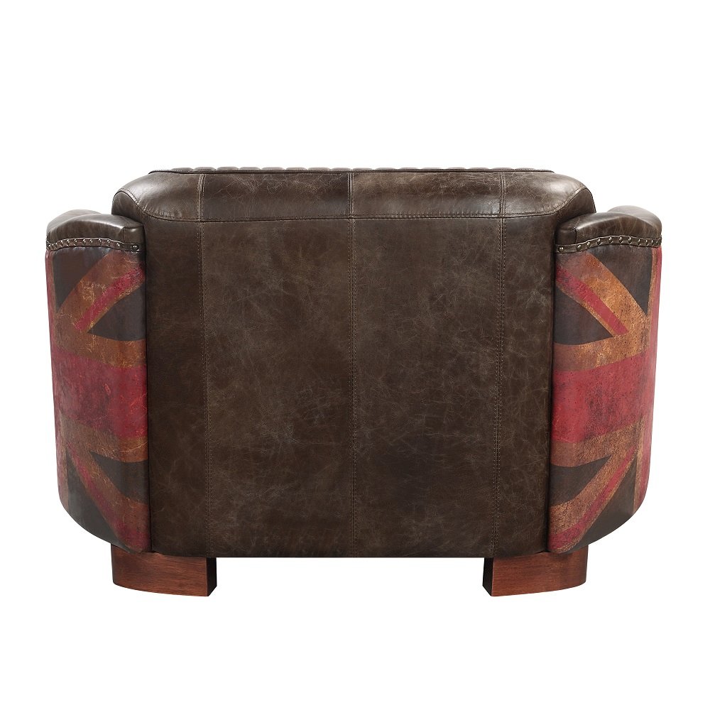 Brancaster Loveseat, Antique Slate Top Grain Leather