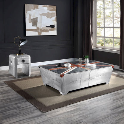 Brancaster Coffee Table, Aluminum
