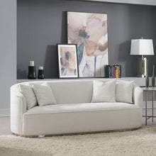 Odette Sofa w/4 Pillows, Beige Chenille