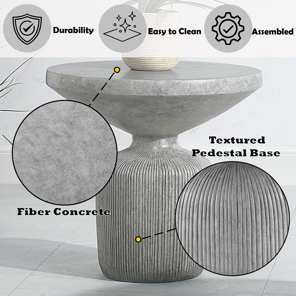 Laddie End Table, Weathered Gray