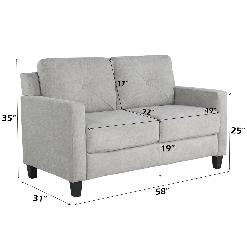 Horatio Loveseat, Taupe Chenille