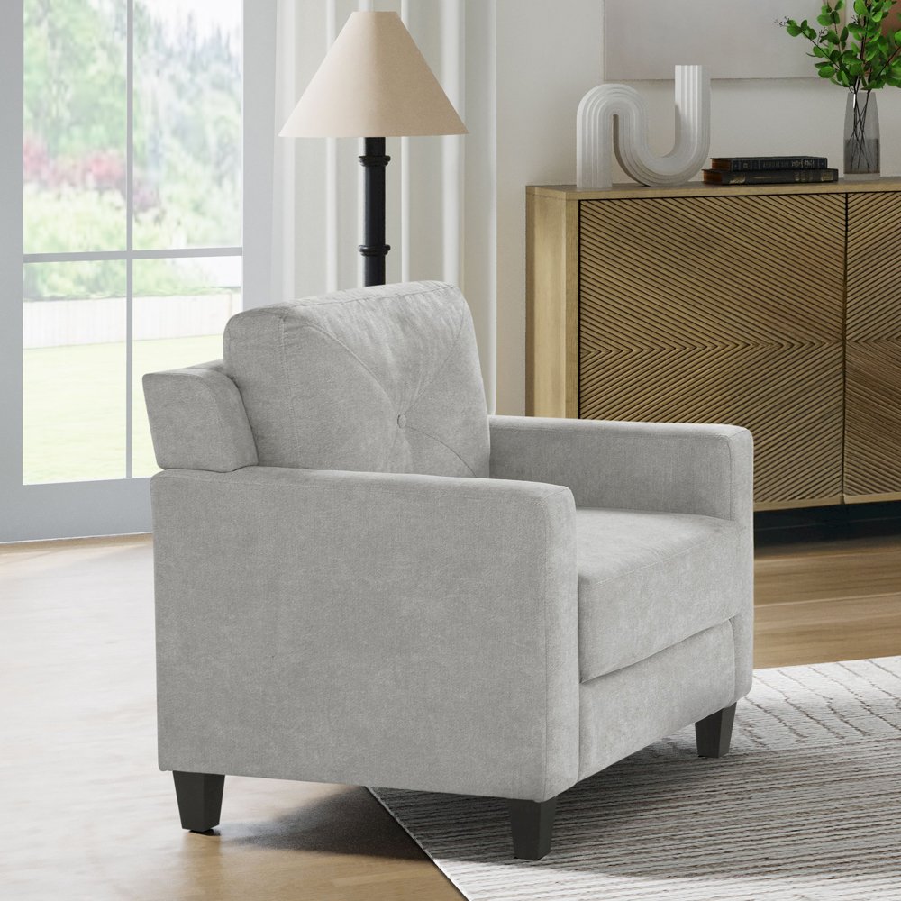 Horatio Chair, Taupe Chenille