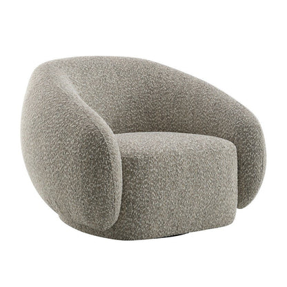 Isabel Accent Chair w/Swivel, 2 Tone Brown Boucle