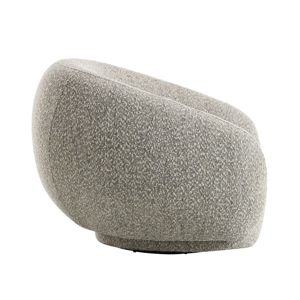 Isabel Accent Chair w/Swivel, 2 Tone Brown Boucle