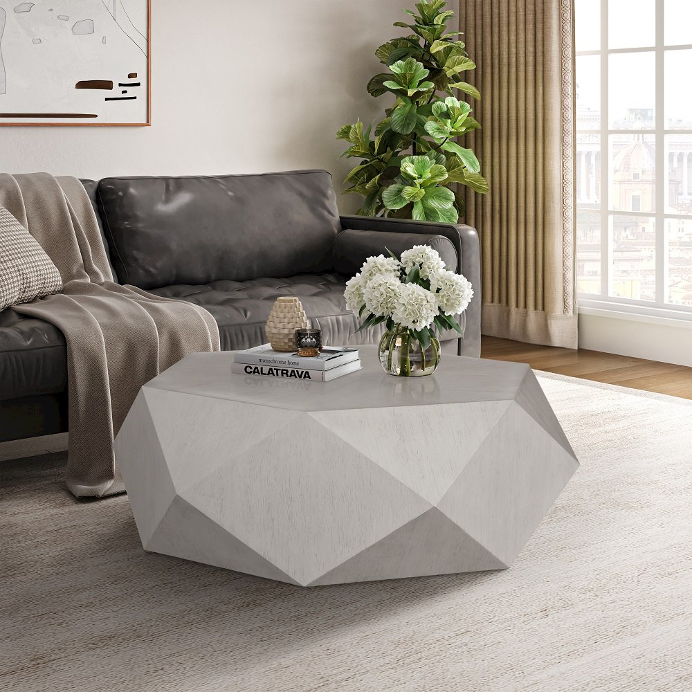 Hanniel Coffee Table, Antique White