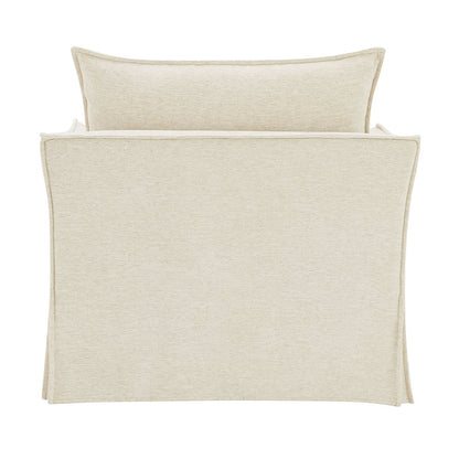 Shane Chair w/2 Pillows, Beige Linen