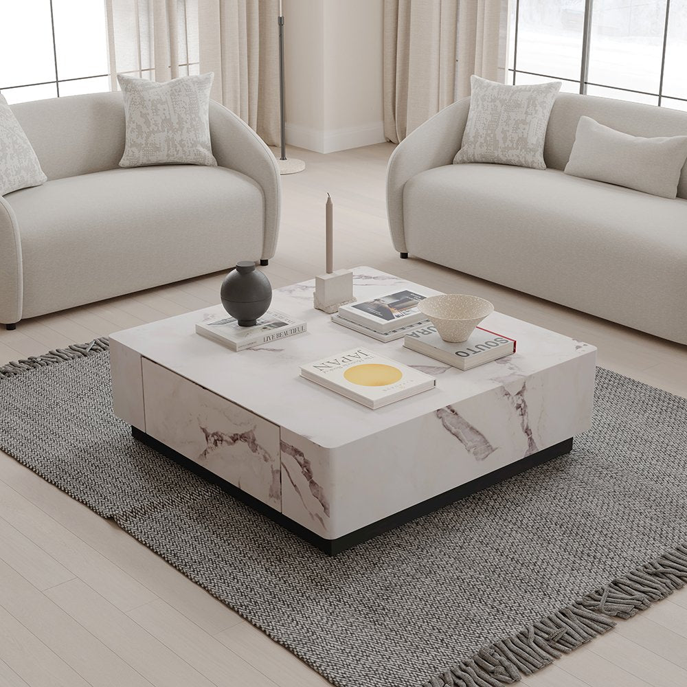 Fritzy Coffee Table, Engineered Stone