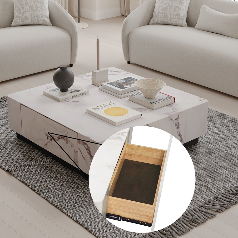 Fritzy Coffee Table, Engineered Stone