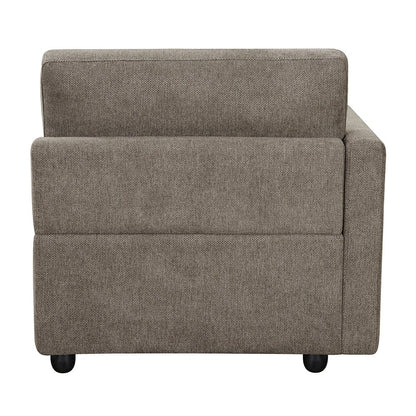 Rylie Modular - LF Chair w/3 Pillows, Brown Linen
