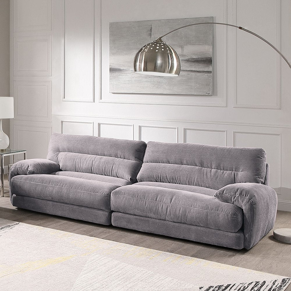 Cadenza Sofa, Gray Corduroy