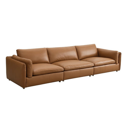 Brighton Modular - LF Arm Chair, Brown Top Grain Leather