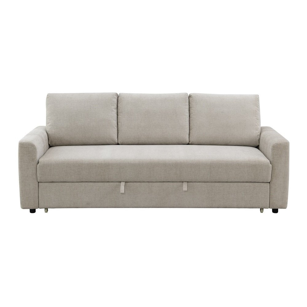 Leira Sofa w/Sleeper (Full Bed), Beige Linen