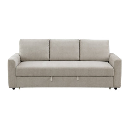 Leira Sofa w/Sleeper (Full Bed), Beige Linen