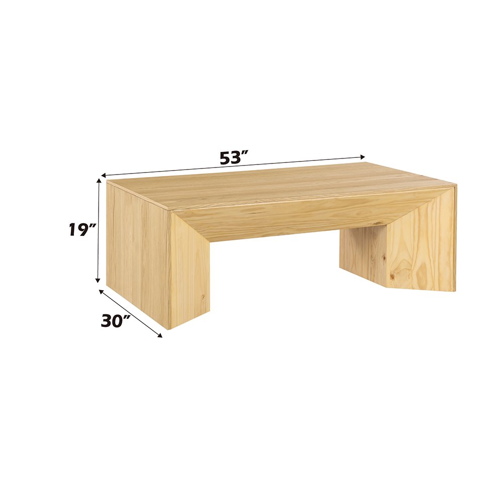 Harold Coffee Table, Natural Oak