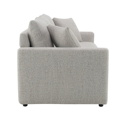 Connie Sofa w/Sleeper & 2 Pillows (Full), Gray Boucle