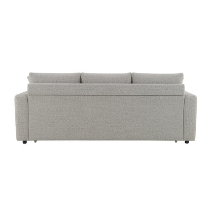 Connie Sofa w/Sleeper & 2 Pillows (Full), Gray Boucle