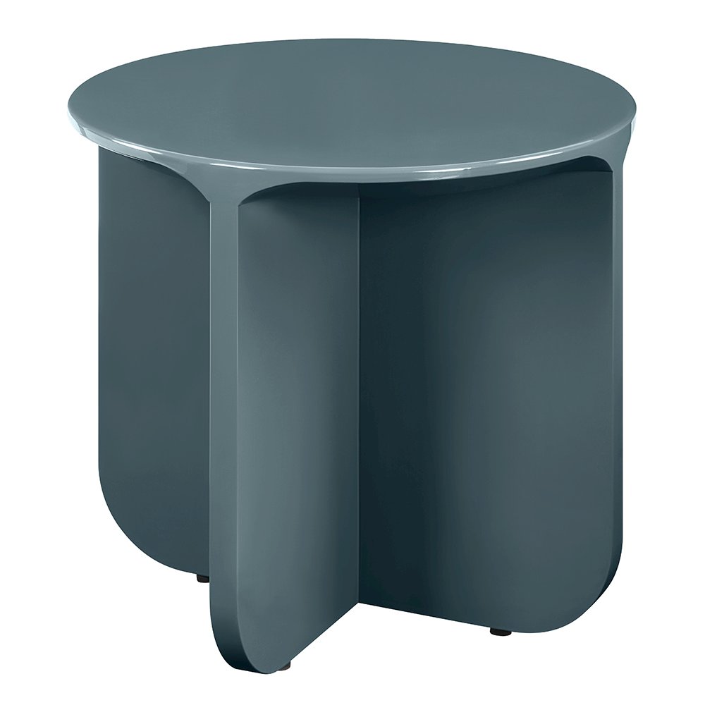 Lamond End Table, Dark Olivish Gray High Gloss