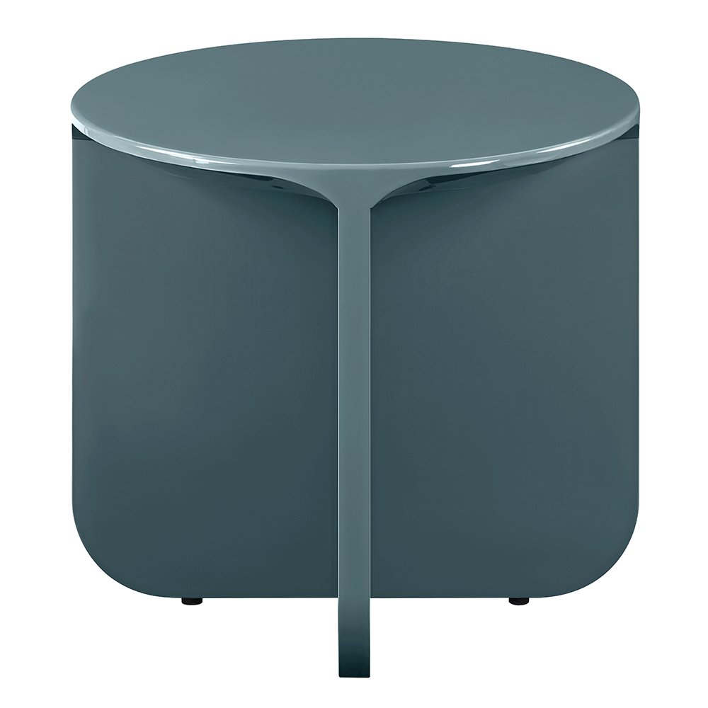 Lamond End Table, Dark Olivish Gray High Gloss