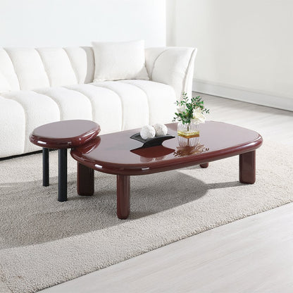 Eddie End Table, Red High Gloss