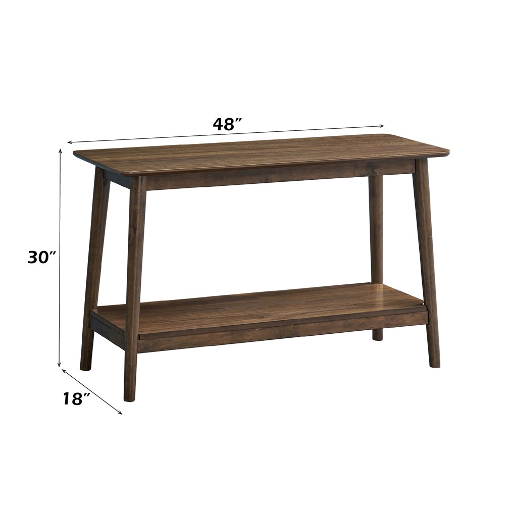 Lamonte Sofa Table w/Shelf, Walnut