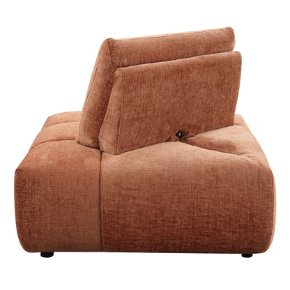 Loanna Modular - Wedge, Coral Red Linen