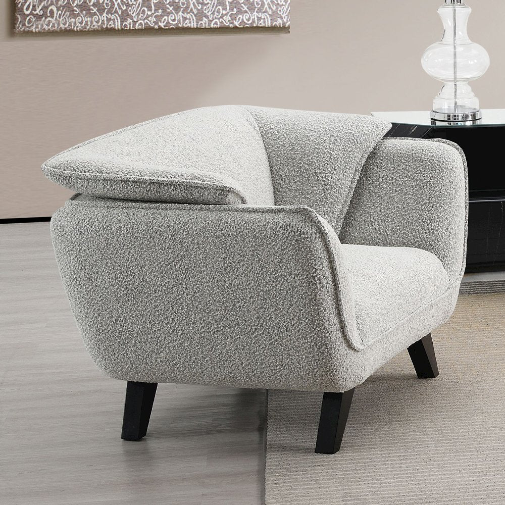 Nayeli Chair, Light Gray Boucle