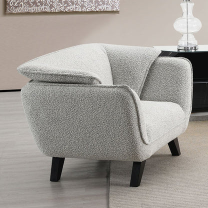 Nayeli Chair, Light Gray Boucle