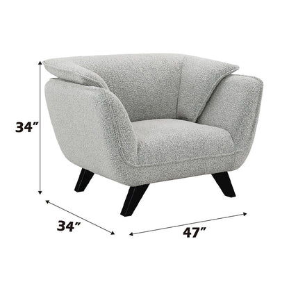 Nayeli Chair, Light Gray Boucle