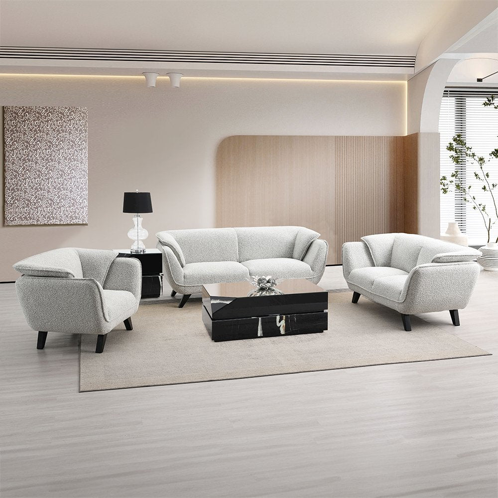 Nayeli Chair, Light Gray Boucle