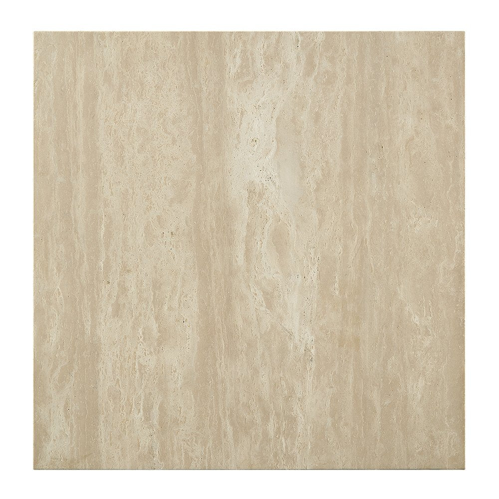 Deon End Table, Beige Natrual Travertine