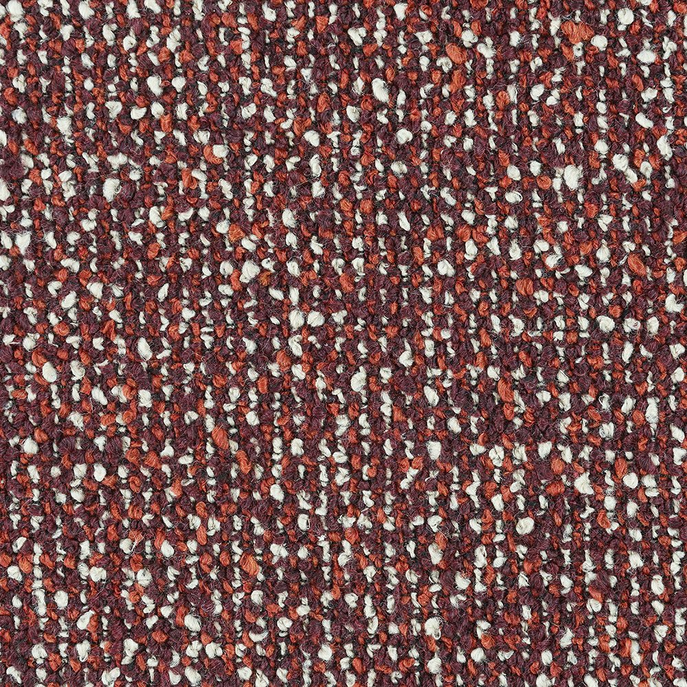 Mardi Sofa w/6 Pillows, Maroon Tweed