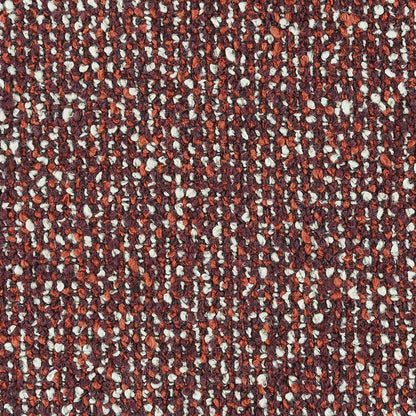 Mardi Sofa w/6 Pillows, Maroon Tweed