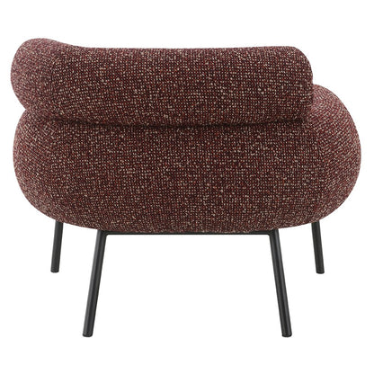 Mardi Chair, Maroon Tweed