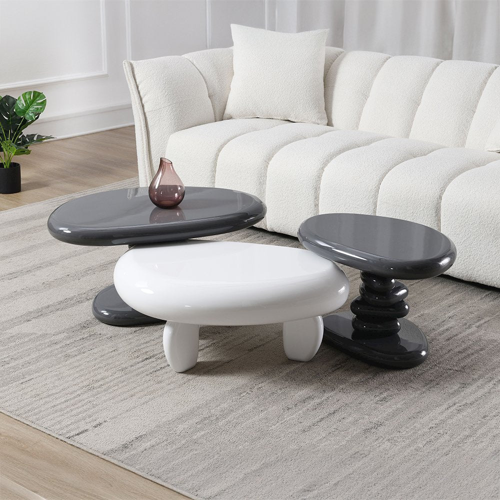 Wylie Coffee Table, White High Gloss