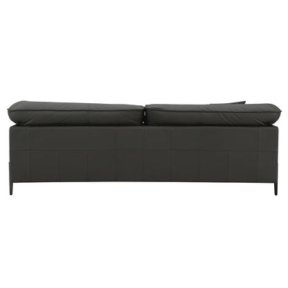 Tadi Loveseat, Black Top Grain Leather