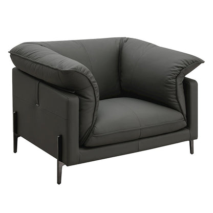 Tadi Chair, Black Top Grain Leather