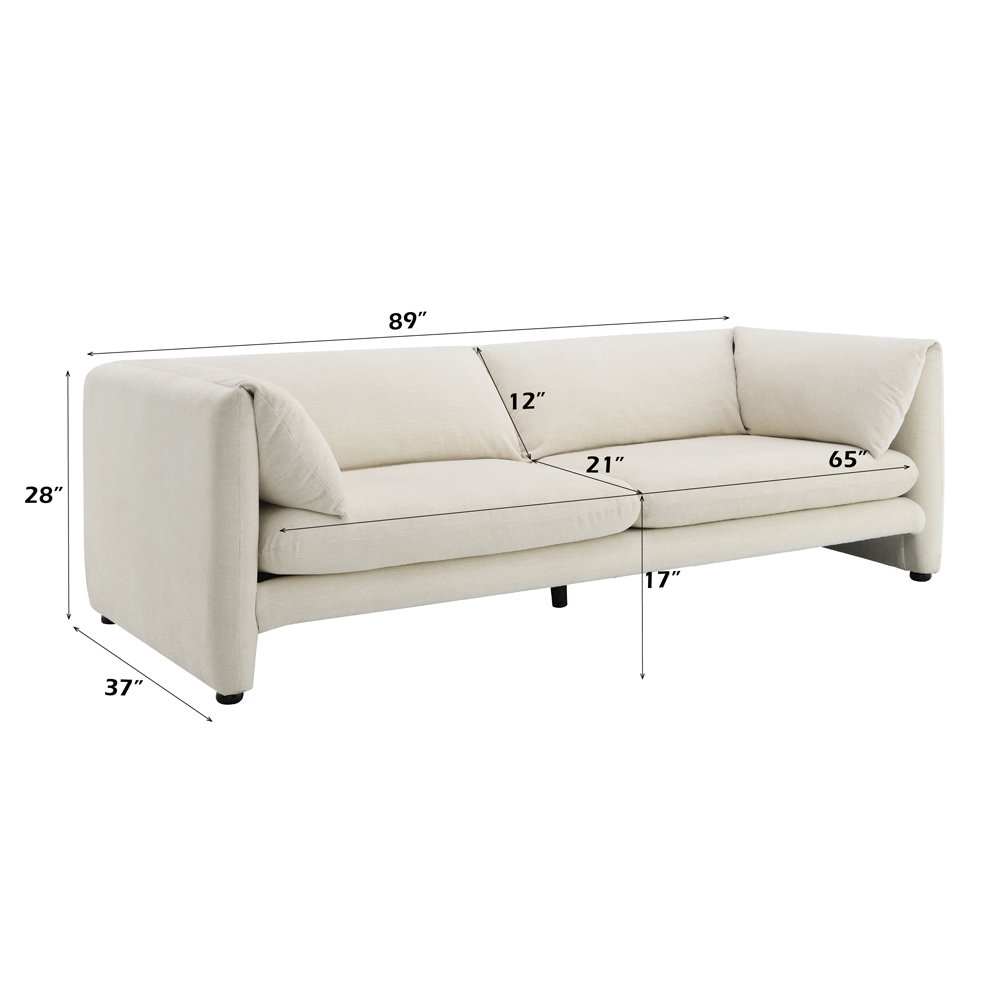 Jaeda Sofa, Beige Linen