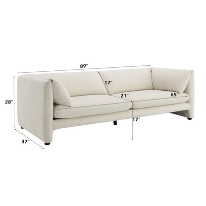 Jaeda Sofa, Beige Linen