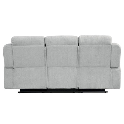 Galya Motion Sofa w/Storage Arm, Light Gray Chenille