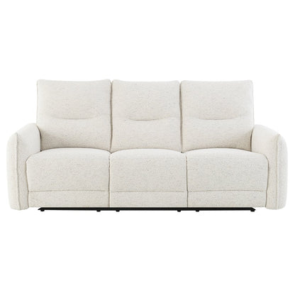 Lalisa Power Motion Sofa w/USB Port, Cream Chenille