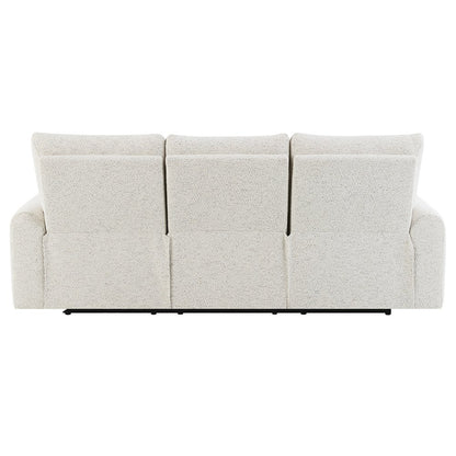 Lalisa Power Motion Sofa w/USB Port, Cream Chenille