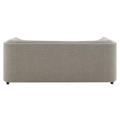 Glenda Sofa w/3 Pillows, Gray Boucle