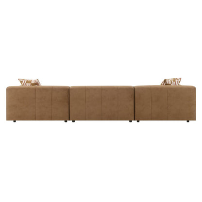 Zoey Modular - RF Arm Chair w/Pillow, Chocolate Suede