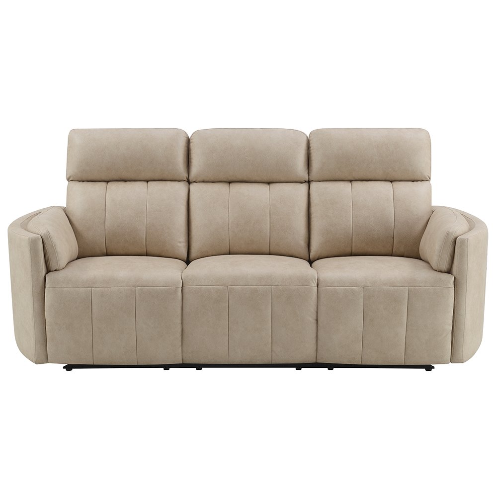 Elison Motion Sofa, Dark Beige Polish Microfiber