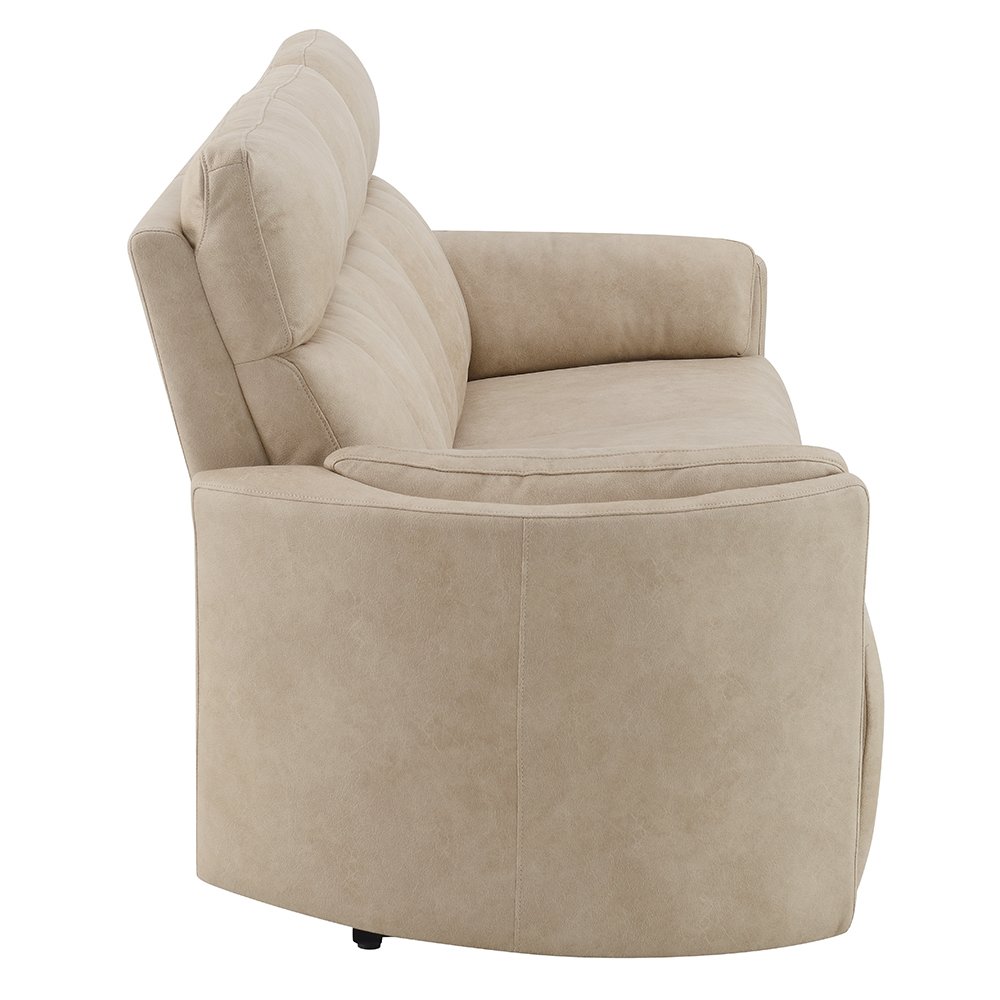 Elison Motion Sofa, Dark Beige Polish Microfiber